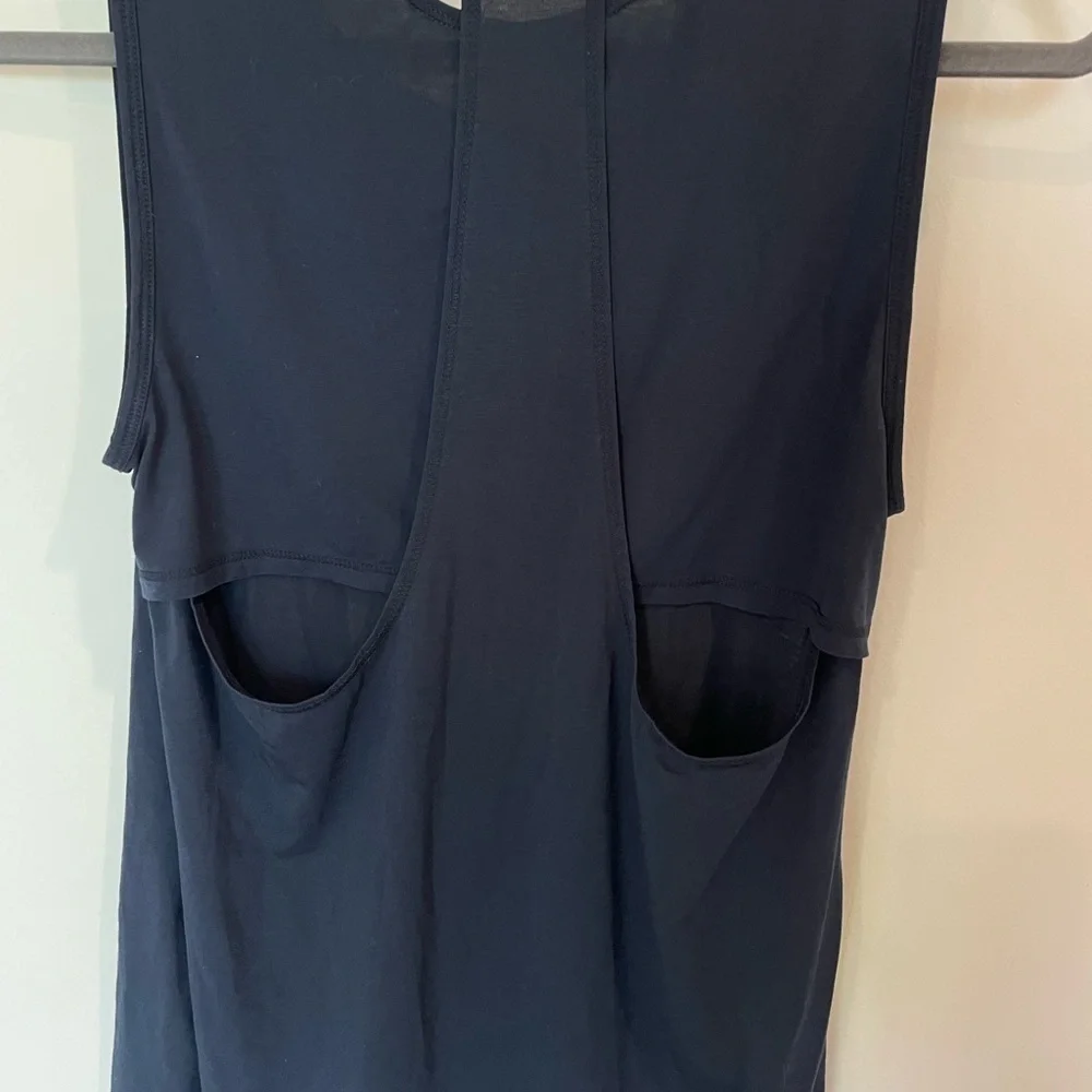 Athleta Navy Open-Back Tank Top - Picture 4 of 7